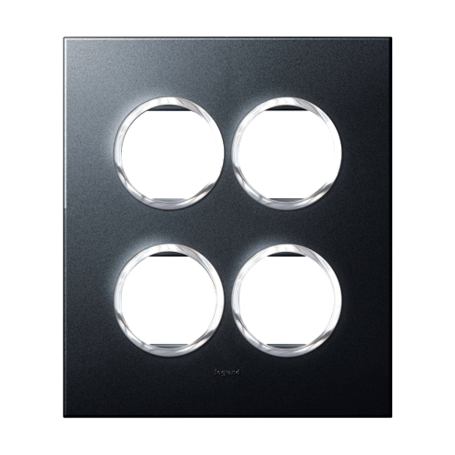 Legrand Arteor 2x4M Cover Plate With Frame, 5759 42